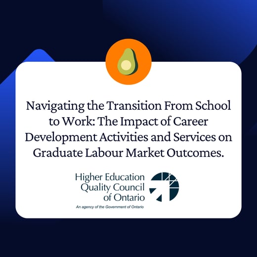Navigating the Transition From School to Work: The Impact of Career Development Activities and Services on Graduate Labour Market Outcomes.