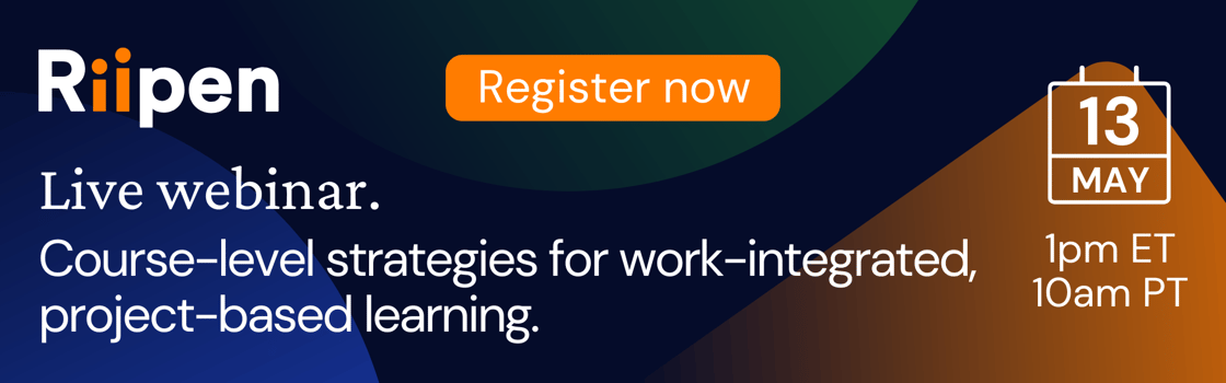Live webinar: Course-level strategies for work-integrated, project-based learning.